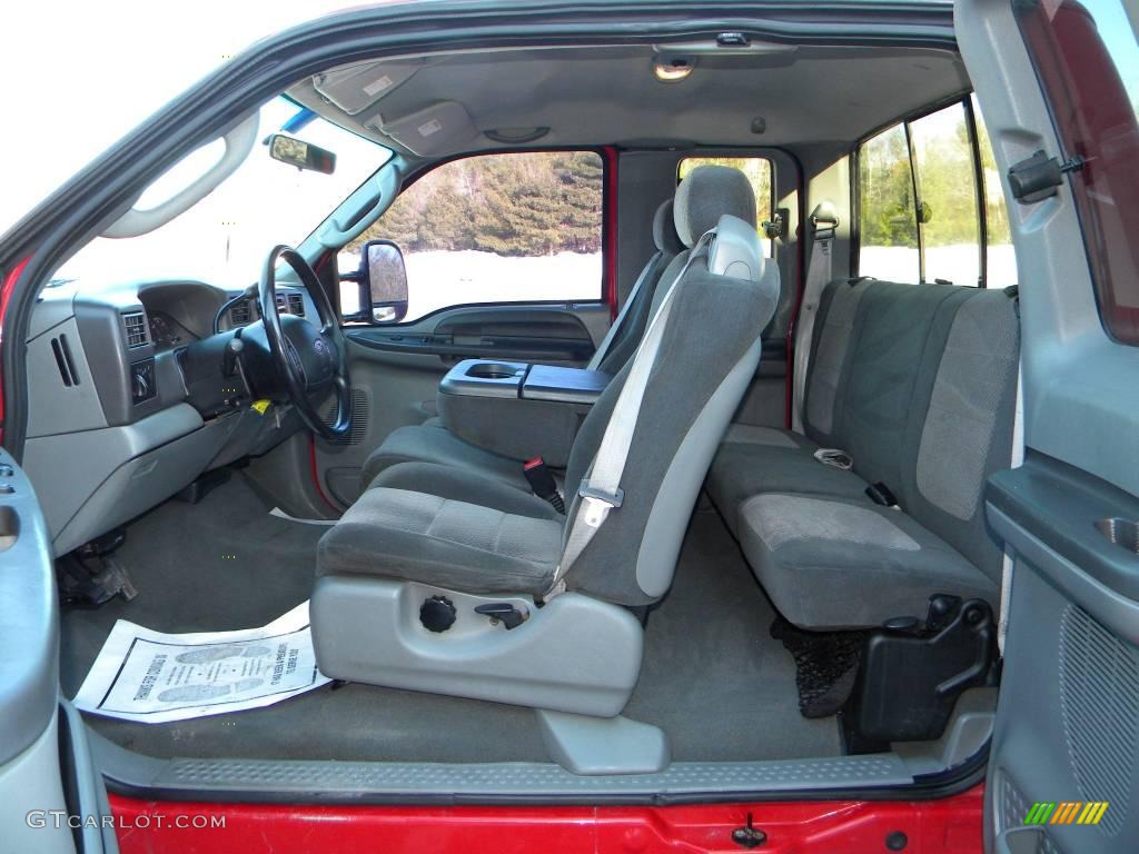 Medium Flint Grey Interior 2003 Ford F250 Super Duty XLT SuperCab 4x4 Photo #40607685
