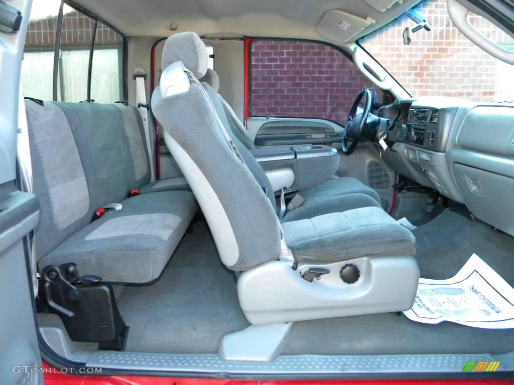 Medium Flint Grey Interior 2003 Ford F250 Super Duty XLT SuperCab 4x4 Photo #40607809