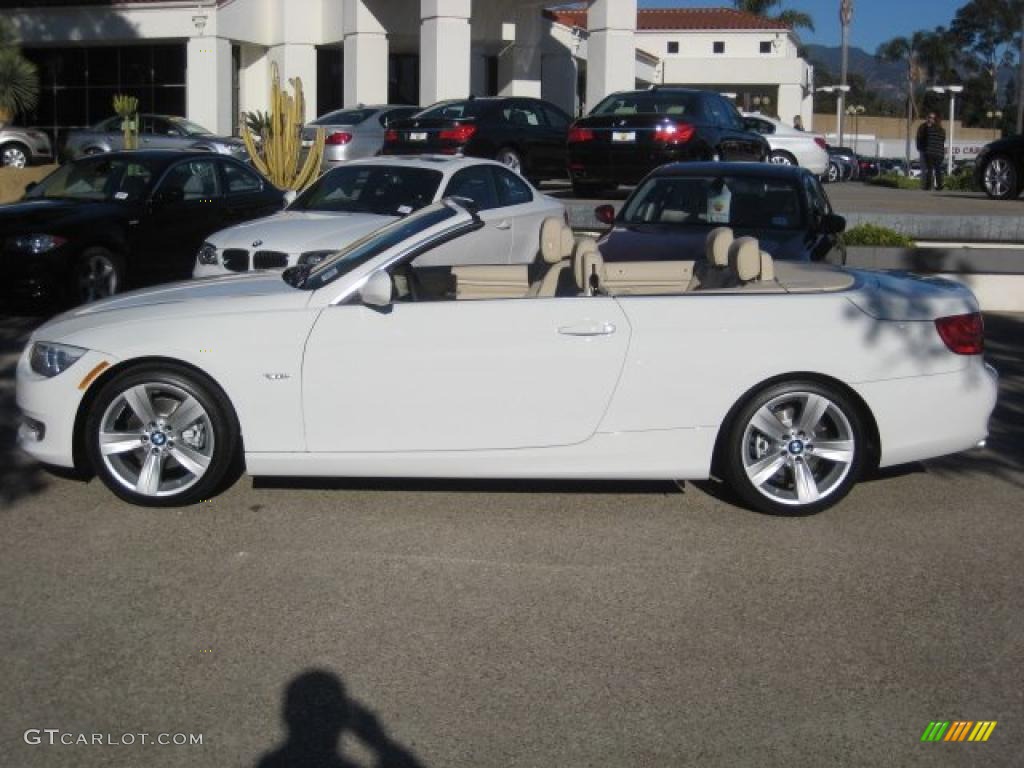 2011 3 Series 328i Convertible - Alpine White / Cream Beige Dakota Leather photo #3