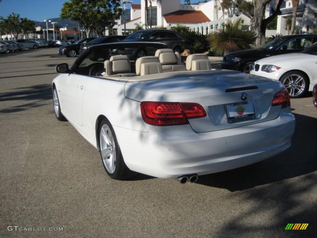 2011 3 Series 328i Convertible - Alpine White / Cream Beige Dakota Leather photo #4