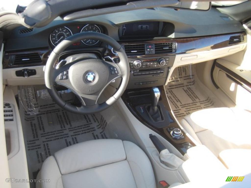 Cream Beige Dakota Leather Interior 2011 BMW 3 Series 328i Convertible Photo #40608053