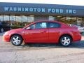 Chili Pepper Red 2007 Saturn ION 3 Quad Coupe