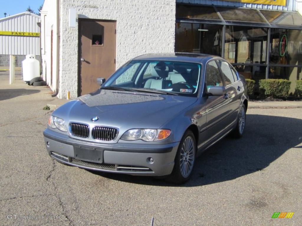 2003 3 Series 330xi Sedan - Steel Grey Metallic / Grey photo #10