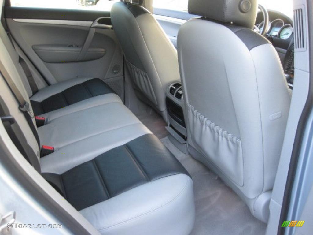 Black/Steel Grey Interior 2006 Porsche Cayenne S Titanium Photo #40608649
