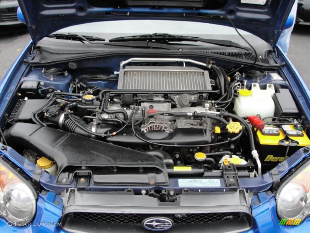 2004 Subaru Impreza WRX Sedan 2.0 Liter Turbocharged DOHC 16-Valve Flat 4 Cylinder Engine Photo #40608673