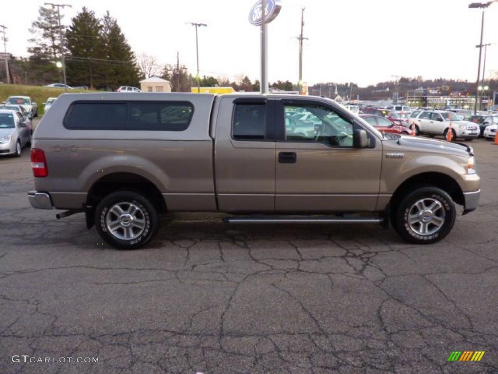 2006 F150 XLT SuperCab 4x4 - Arizona Beige Metallic / Tan photo #5