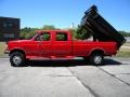 1996 Vermillion Red Ford F350 XLT Crew Cab 4x4  photo #1