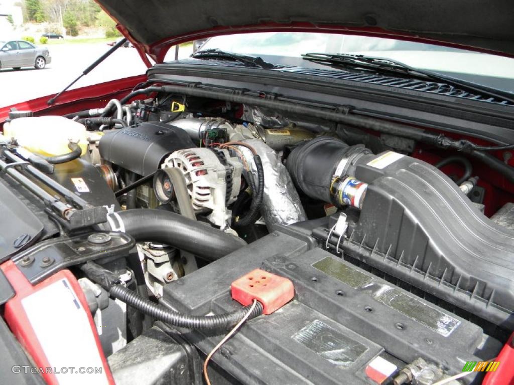 2001 Ford F250 Super Duty Lariat SuperCab 4x4 Engine Photos