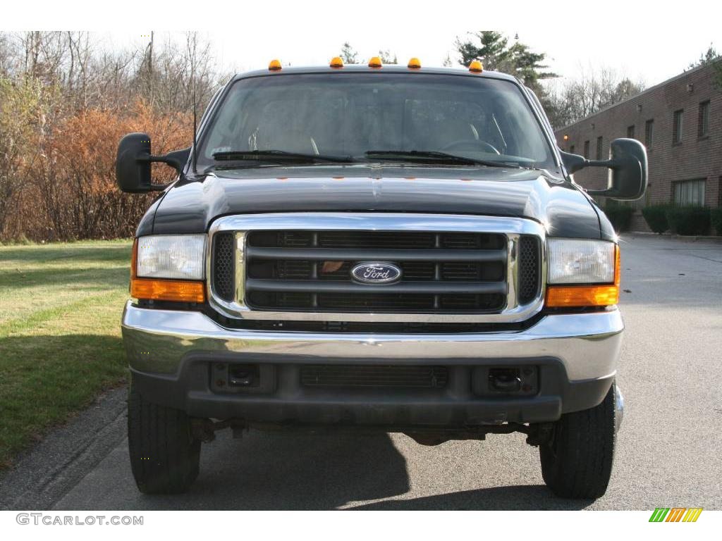 2000 F350 Super Duty Lariat Extended Cab 4x4 Dually - Black / Medium Parchment photo #11