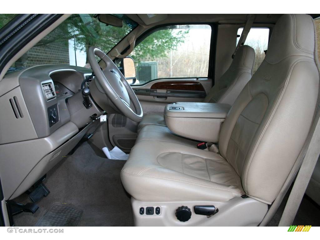 Medium Parchment Interior 2000 Ford F350 Super Duty Lariat Extended Cab 4x4 Dually Photo #40612673