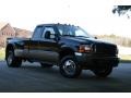 2000 Black Ford F350 Super Duty Lariat Extended Cab 4x4 Dually  photo #43