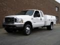 Oxford White - F350 Super Duty XLT SuperCab 4x4 Chassis Photo No. 3