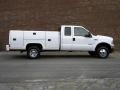 Oxford White - F350 Super Duty XLT SuperCab 4x4 Chassis Photo No. 11
