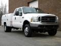 Oxford White - F350 Super Duty XLT SuperCab 4x4 Chassis Photo No. 13