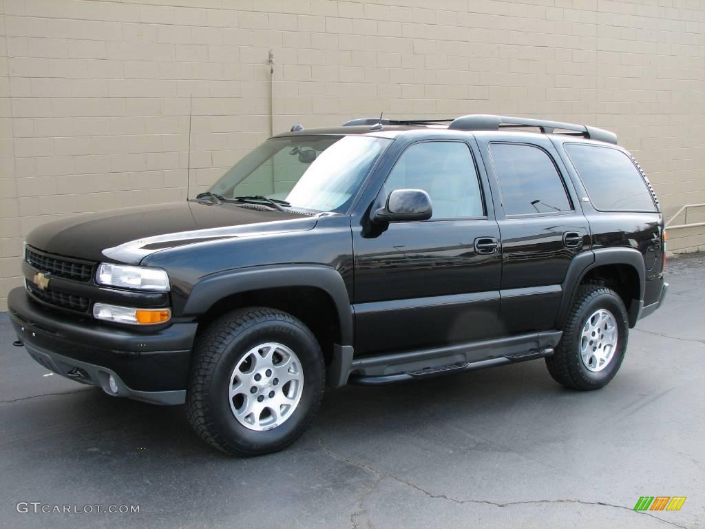 2005 Tahoe Z71 4x4 - Black / Tan/Neutral photo #2