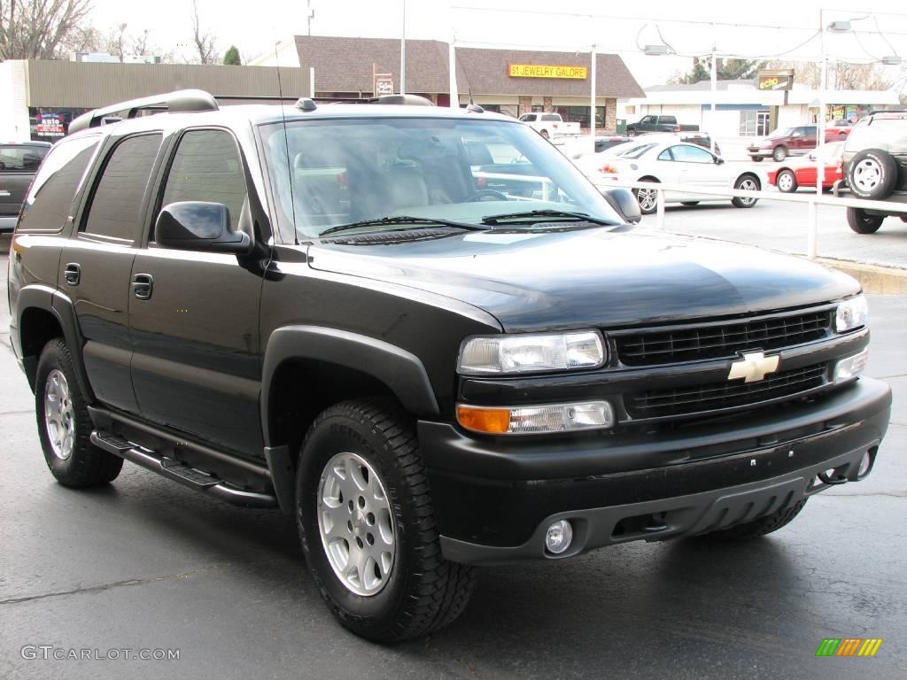2005 Tahoe Z71 4x4 - Black / Tan/Neutral photo #4