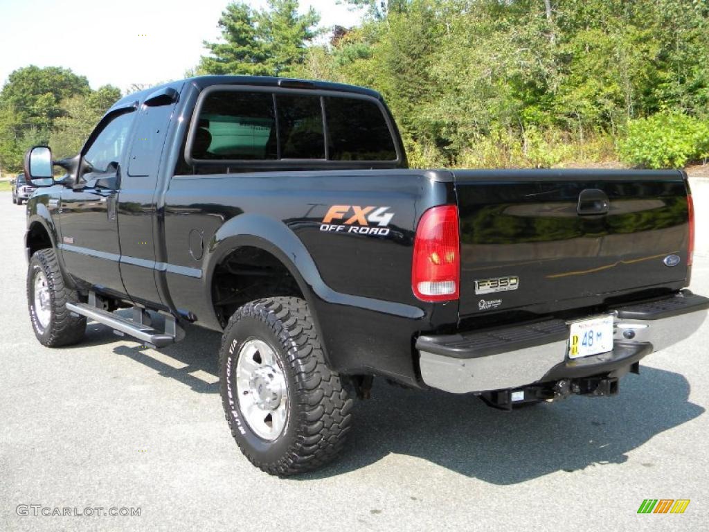 Black 2006 Ford F350 Super Duty Lariat SuperCab 4x4 Exterior Photo #40614337