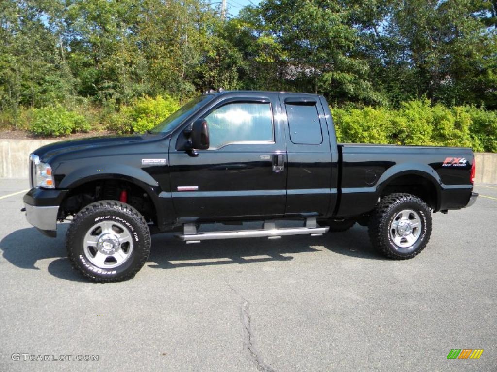 2006 F350 Super Duty Lariat SuperCab 4x4 - Black / Medium Flint photo #14