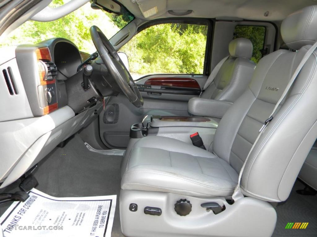 Medium Flint Interior 2006 Ford F350 Super Duty Lariat SuperCab 4x4 Photo #40614861