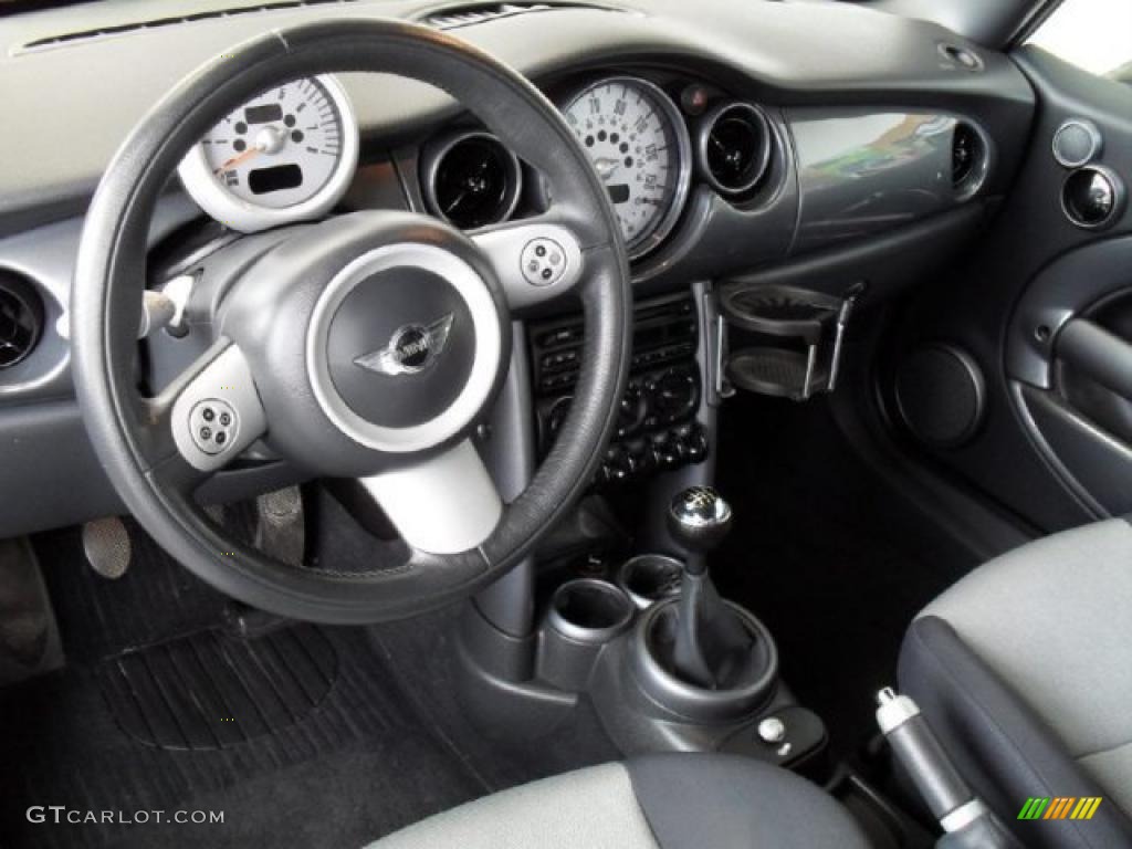 Space Grey/Panther Black Interior 2005 Mini Cooper Convertible Photo #40614965
