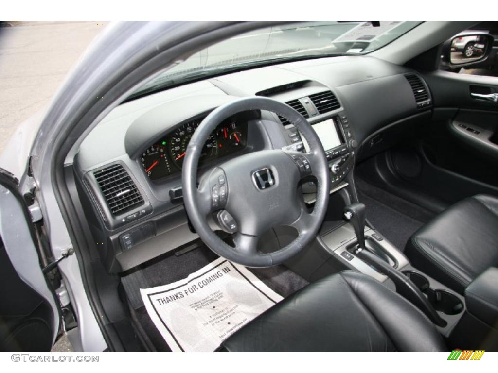 2005 Accord EX Sedan - Satin Silver Metallic / Black photo #11