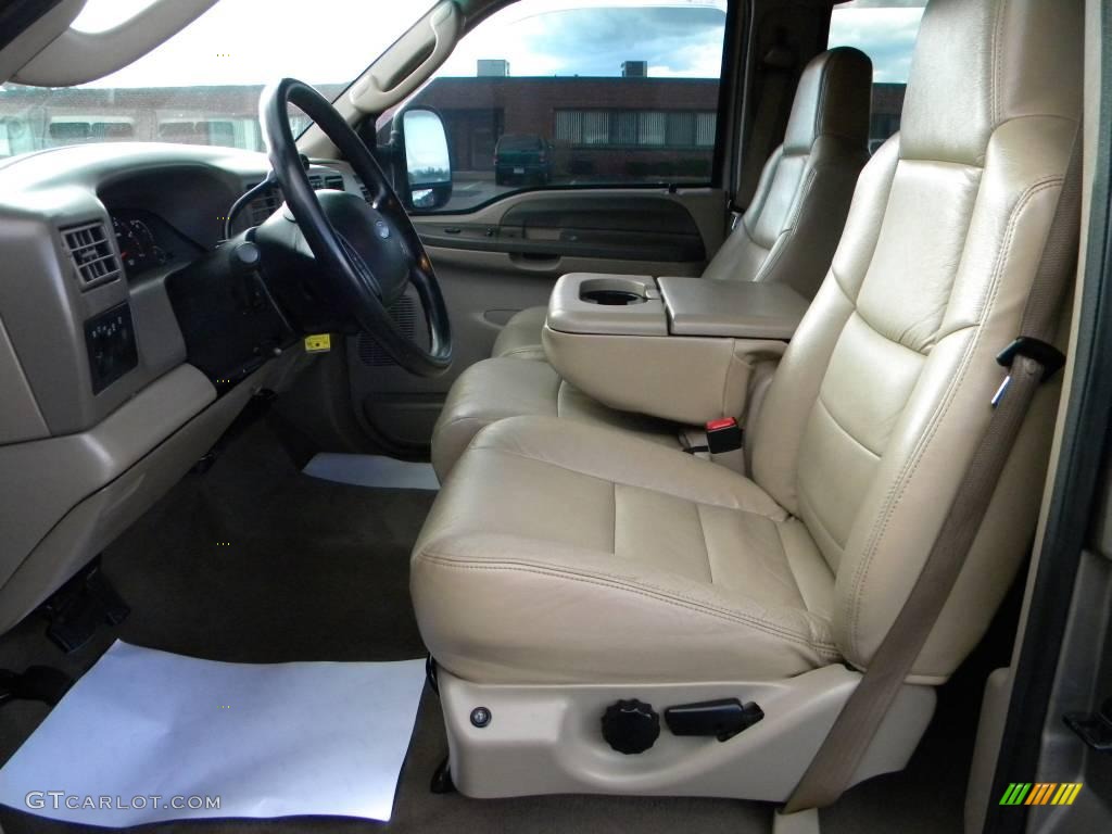 Medium Parchment Interior 2003 Ford F350 Super Duty XLT Crew Cab 4x4 Photo #40615741