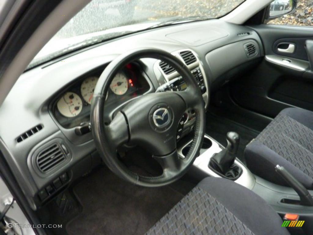 Off Black Interior 2003 Mazda Protege 5 Wagon Photo #40616222