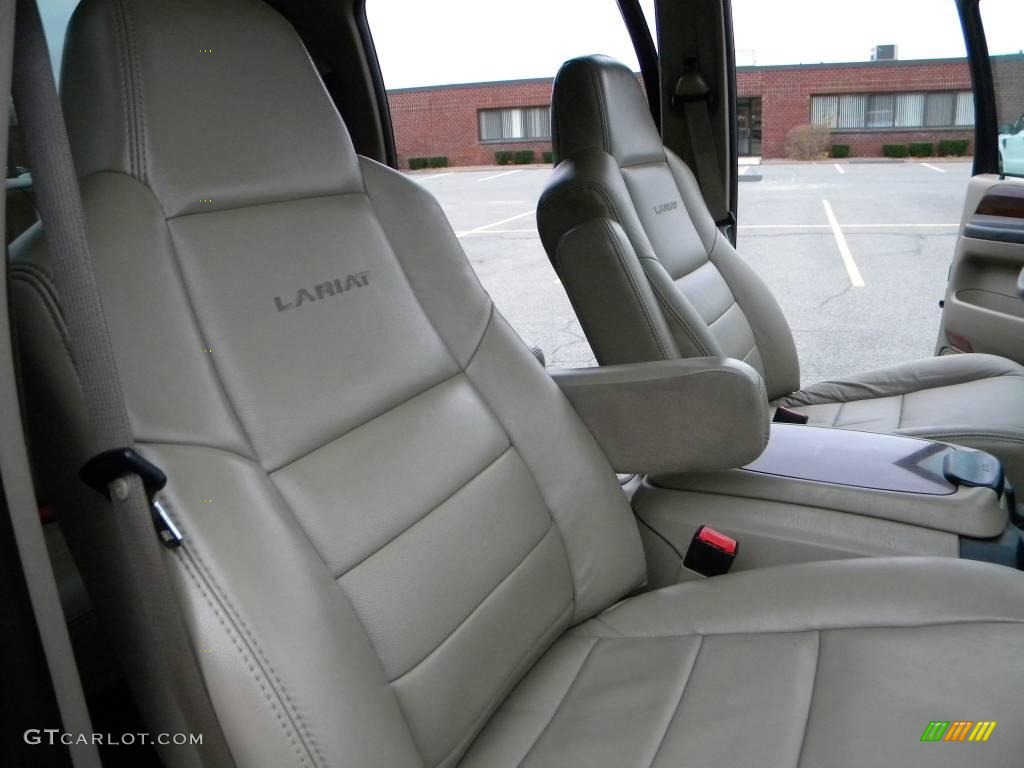 2007 F350 Super Duty Lariat Crew Cab 4x4 Dually - Dark Green Satin Metallic / Tan photo #46