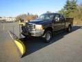 Black 2000 Ford F350 Super Duty XLT Extended Cab 4x4 Dually
