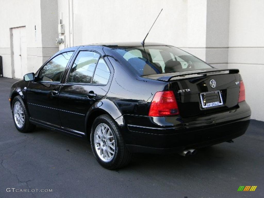 2003 Jetta Wolfsburg Edition 1.8T Sedan - Black / Black photo #5