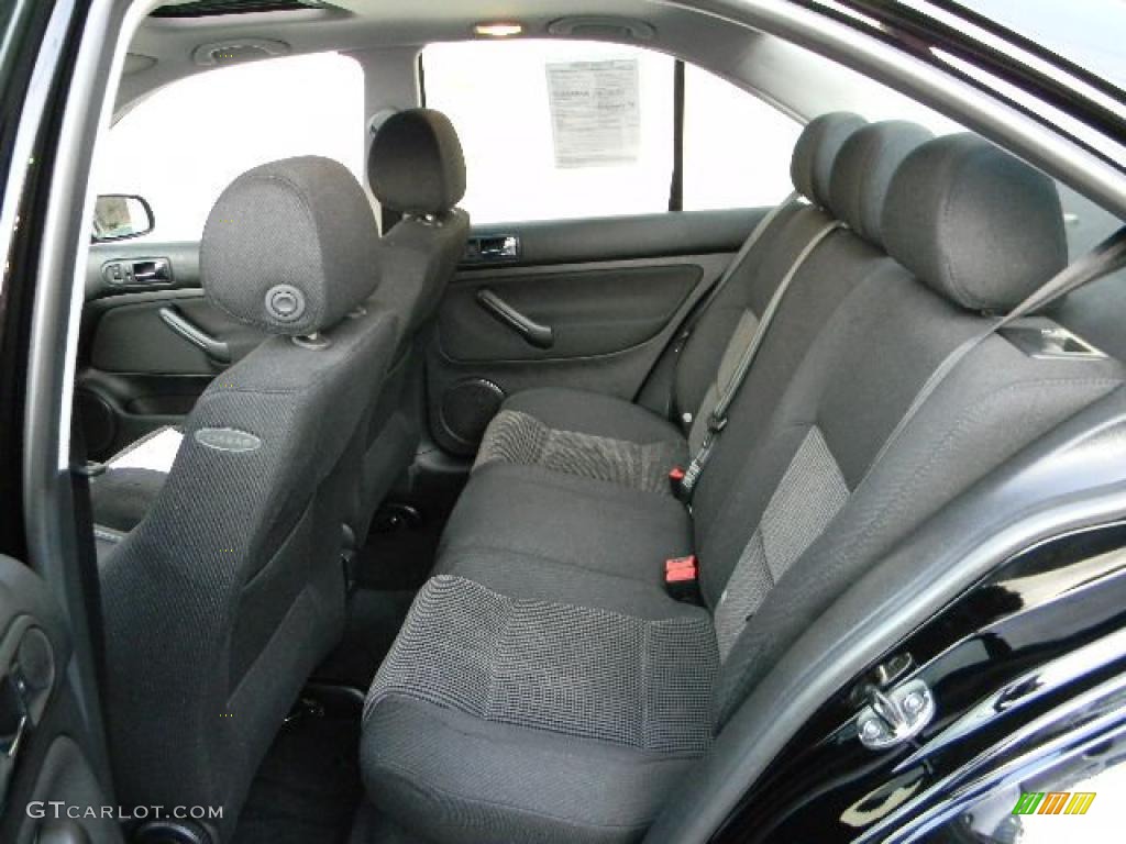 Black Interior 2003 Volkswagen Jetta Wolfsburg Edition 1 8t