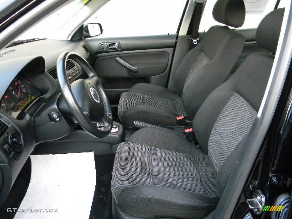 Black Interior 2003 Volkswagen Jetta Wolfsburg Edition 1 8t