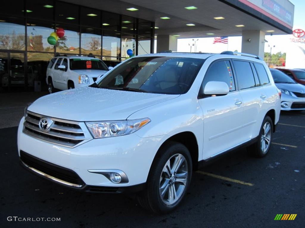 2011 Highlander Limited - Blizzard White Pearl / Sand Beige photo #1