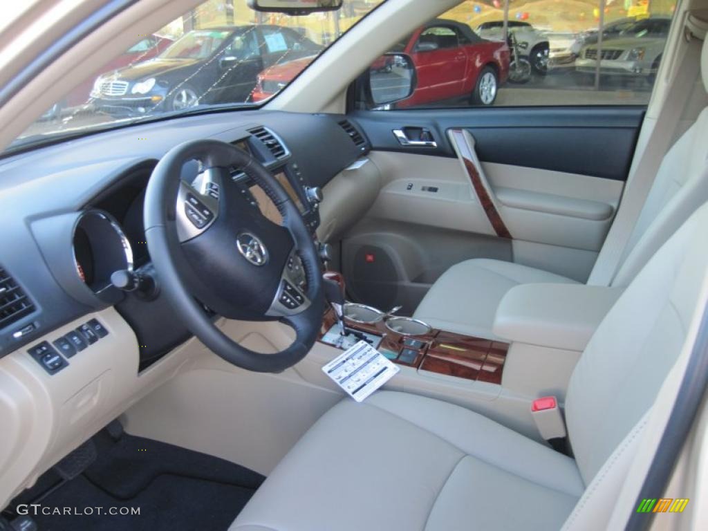 Sand Beige Interior 2011 Toyota Highlander Limited Photo #40619810