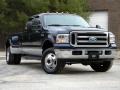 2006 True Blue Metallic Ford F350 Super Duty Lariat Crew Cab 4x4 Dually  photo #2