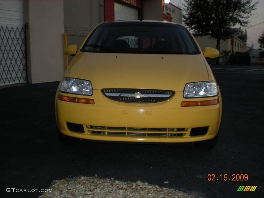 2007 Aveo 5 LS Hatchback - Summer Yellow / Charcoal Black photo #1