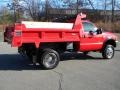 2000 Red Ford F550 Super Duty XL Regular Cab 4x4 Dump Truck  photo #10