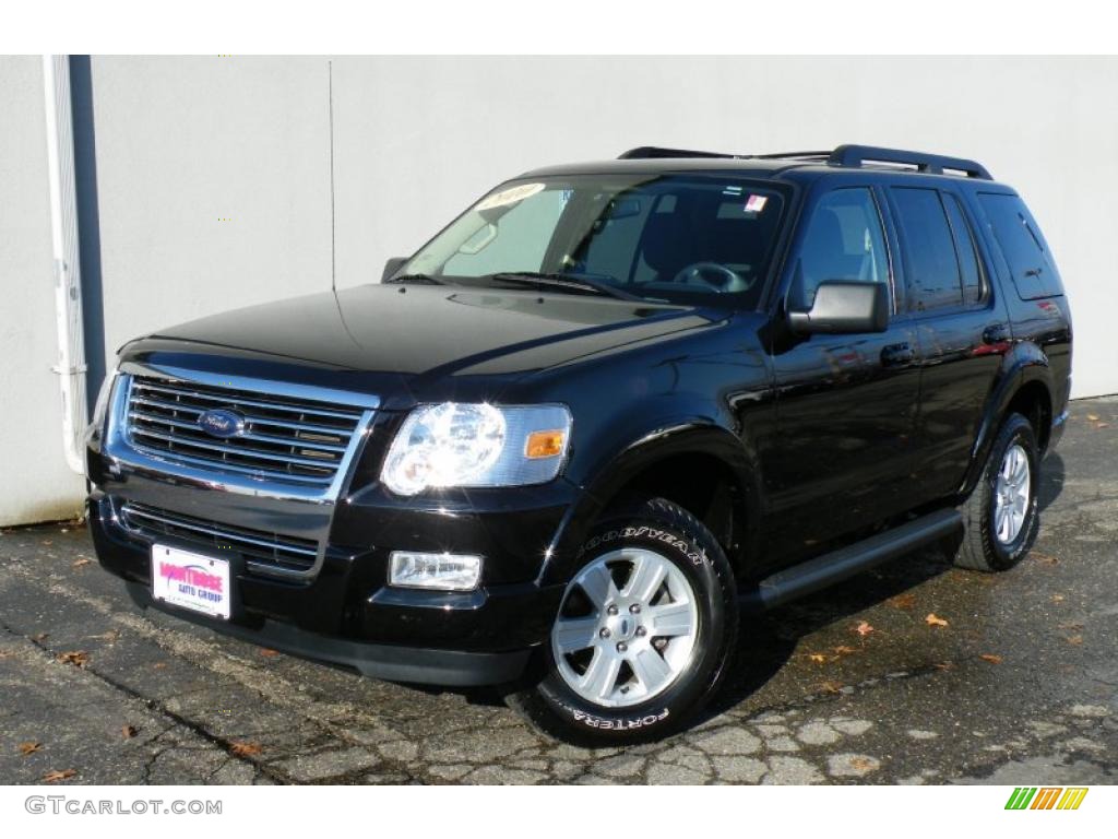 2010 Explorer XLT 4x4 - Black Pearl Slate Metallic / Black photo #1