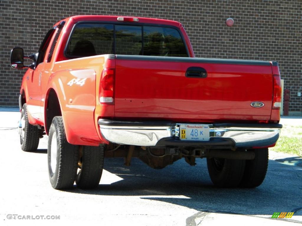 2000 F350 Super Duty Lariat Extended Cab 4x4 Dually - Red / Medium Parchment photo #10