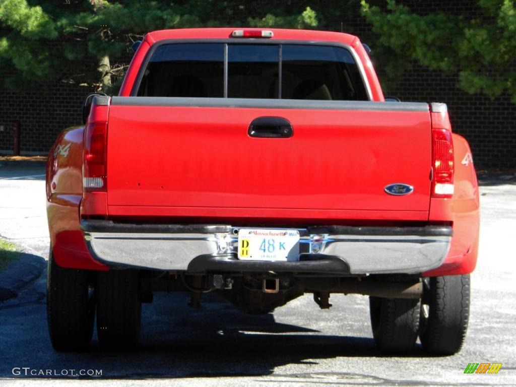 2000 F350 Super Duty Lariat Extended Cab 4x4 Dually - Red / Medium Parchment photo #11