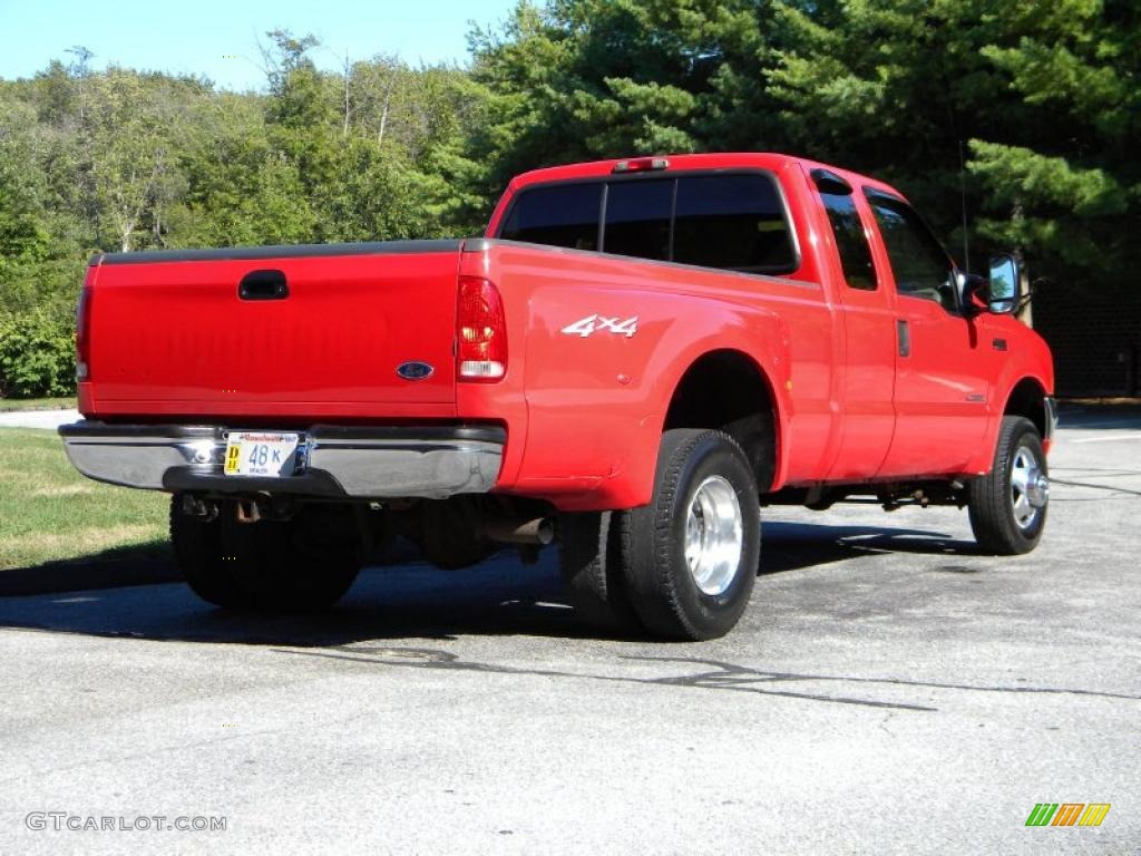2000 F350 Super Duty Lariat Extended Cab 4x4 Dually - Red / Medium Parchment photo #12