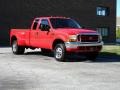 2000 Red Ford F350 Super Duty Lariat Extended Cab 4x4 Dually  photo #17