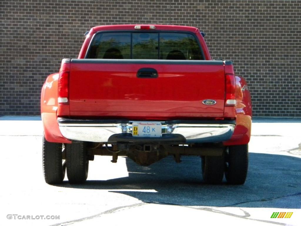 2000 F350 Super Duty Lariat Extended Cab 4x4 Dually - Red / Medium Parchment photo #27
