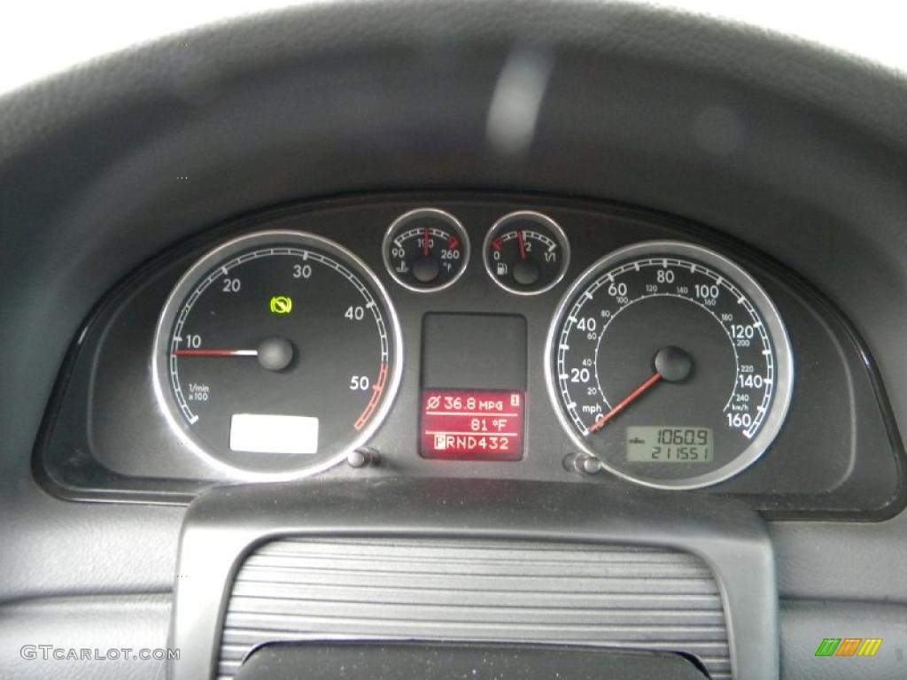 2005 Volkswagen Passat GLS TDI Sedan Gauges Photo #40624314