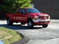 2000 Red Ford F350 Super Duty Lariat Extended Cab 4x4 Dually  photo #32