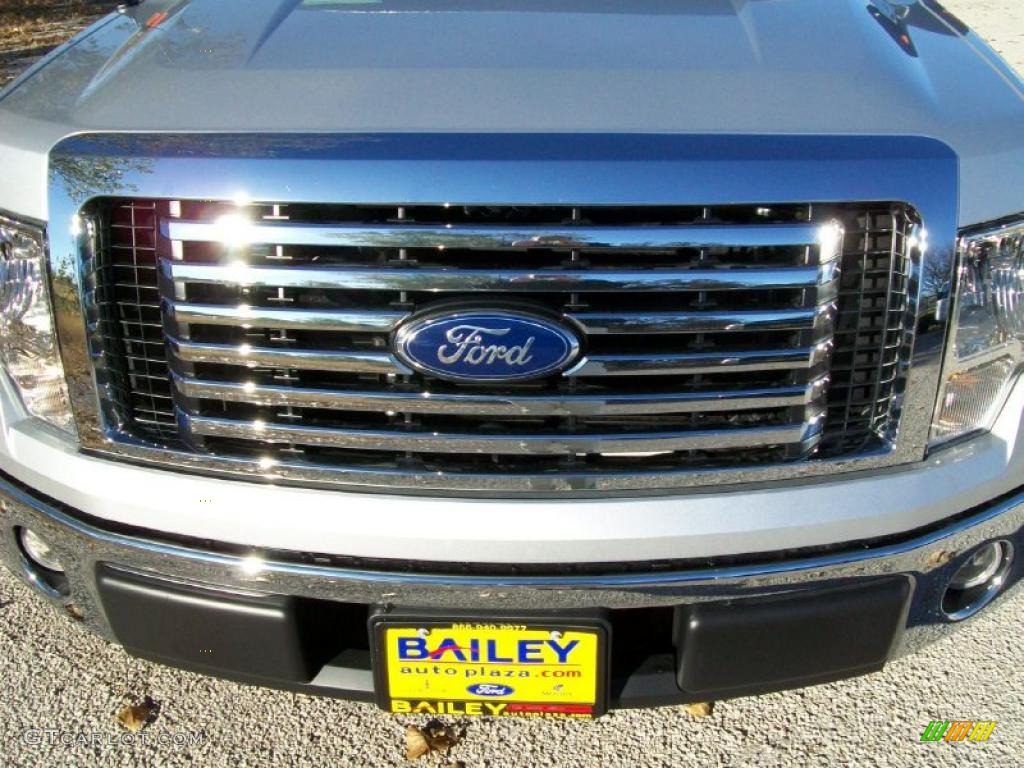 2010 F150 XLT SuperCrew - Ingot Silver Metallic / Medium Stone photo #2