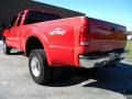 2000 Red Ford F350 Super Duty Lariat Extended Cab 4x4 Dually  photo #38