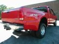 2000 Red Ford F350 Super Duty Lariat Extended Cab 4x4 Dually  photo #39