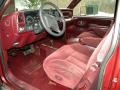 1997 GMC Sierra 3500 Red Interior Prime Interior Photo