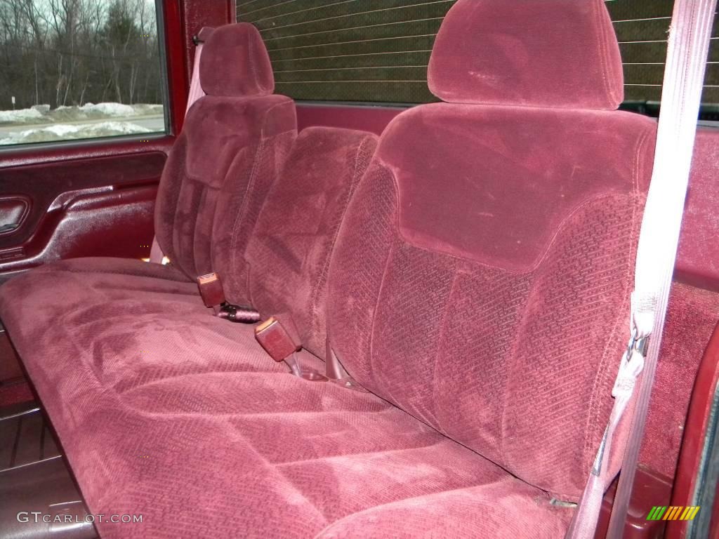 Red Interior 1997 GMC Sierra 3500 SLE Crew Cab 4x4 Dually Photo #40624742